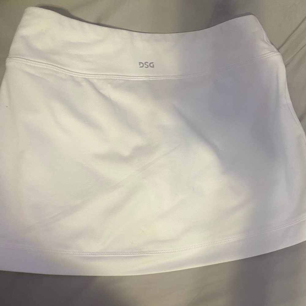 White mini tennis skirt